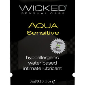 Shop Wicked Sensual Care Hypoallergenic Aqua Sensitive Water Based Lubricant - .1 oz online