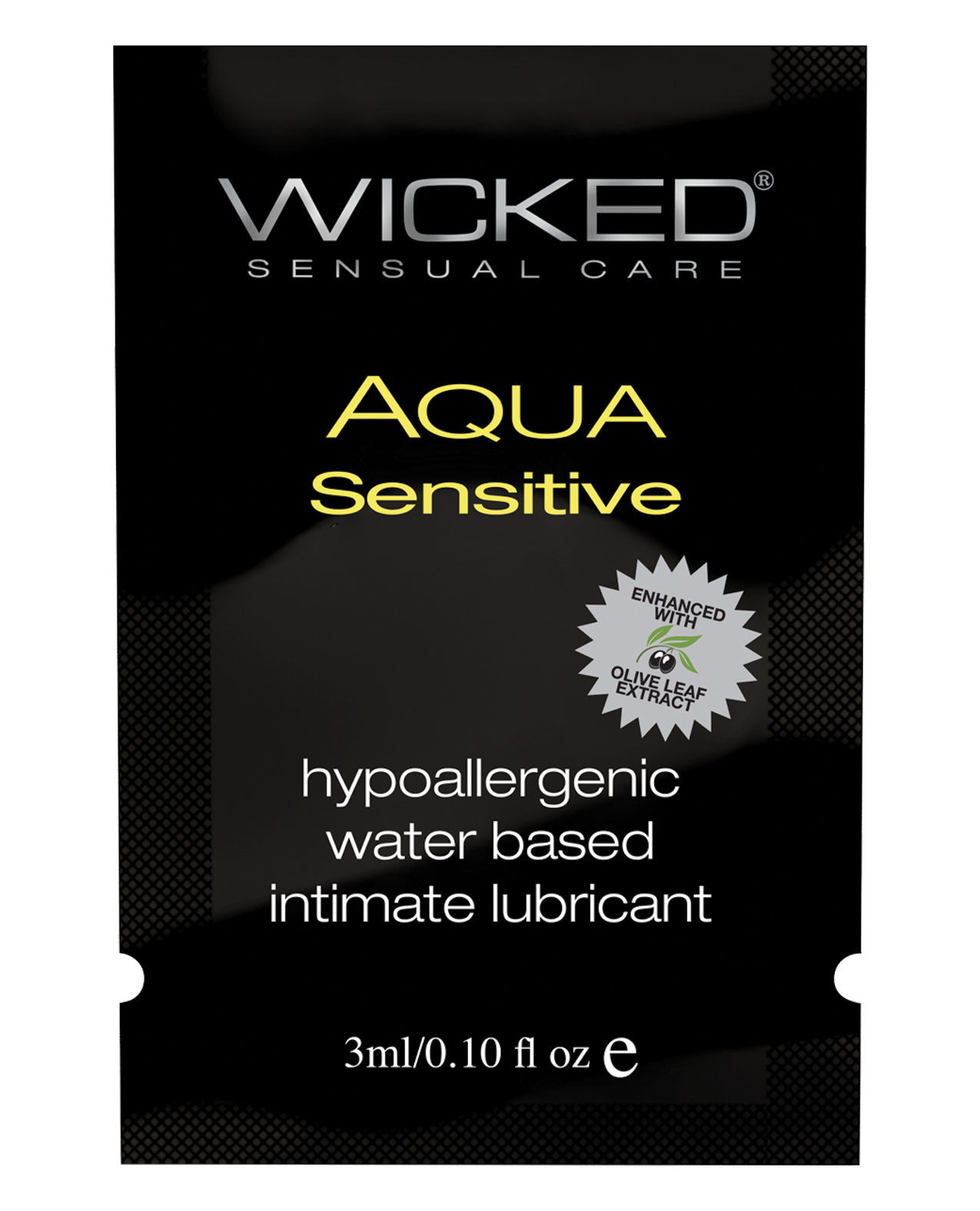 Shop Wicked Sensual Care Hypoallergenic Aqua Sensitive Water Based Lubricant - .1 oz online