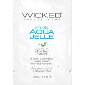 Shop Wicked Sensual Care Simply Aqua Jelle Water Based Lubricant - .1 oz online