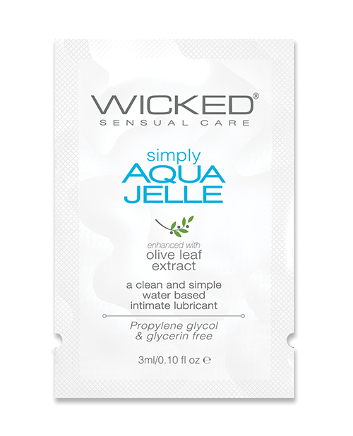 Shop Wicked Sensual Care Simply Aqua Jelle Water Based Lubricant - .1 oz online