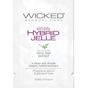 Shop Wicked Sensual Care Simply Hybrid Jelle Lubricant - .1 oz online
