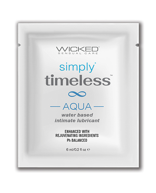 Shop Wicked Sensual Care Simply Timeless Aqua Water Based Lubricant - .2 oz online