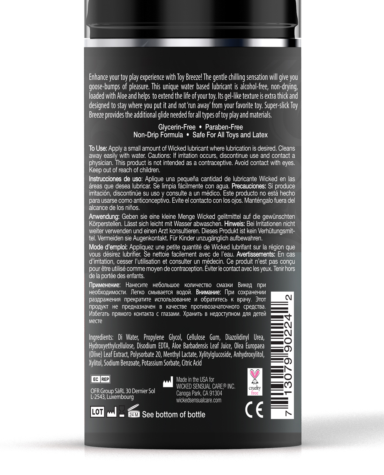 Order Wicked Sensual Care Toy Love Chill Water Based Cooling Lubricant - 3.3 oz online