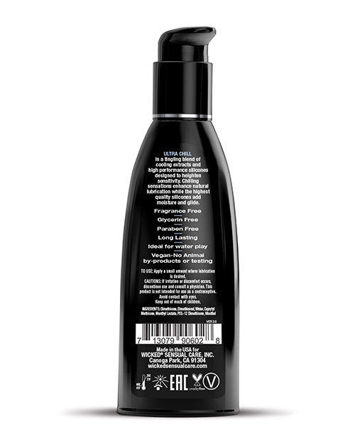 Order Wicked Sensual Care Ultra Chill Cooling Sensation Silicone Based Lubricant - 2 oz online