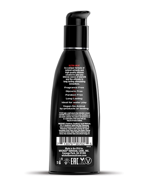 Order Wicked Sensual Care Ultra Heat Warming Sensation Silicone Based Lubricant - 2 oz online