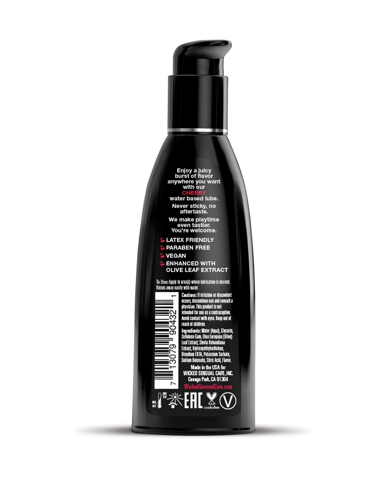 Order Wicked Sensual Care Water Based Lubricant - 2 oz Cherry online