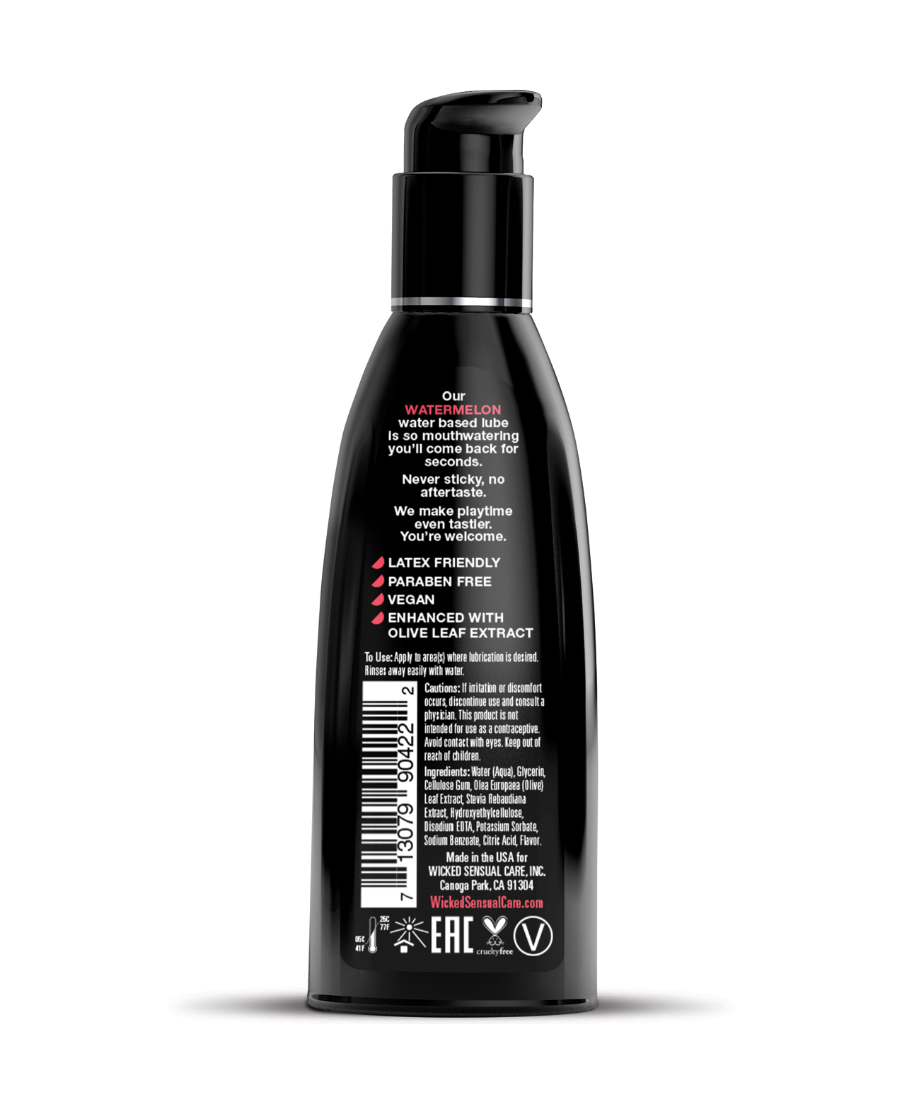 Order Wicked Sensual Care Water Based Lubricant - 2 oz Watermelon online