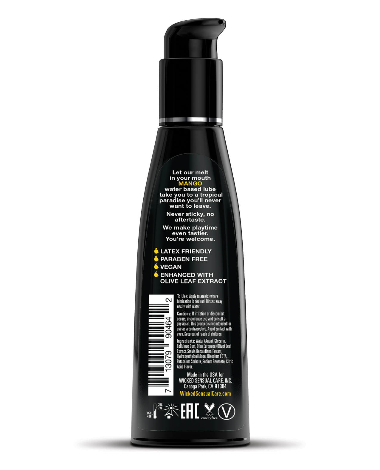 Order Wicked Sensual Care Water Based Lubricant - 4 oz Mango online
