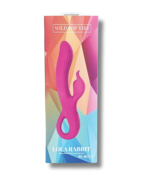Wild Pop Vibe Lola Rabbit Dual Vibrator - Pink for sale