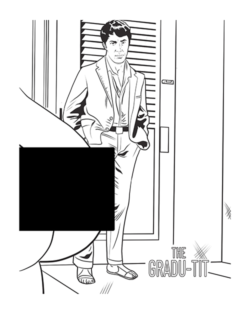 Order Wood Rocket Boobs Adult Coloring Book online