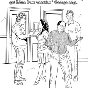 Wood Rocket Sexfeld Parody Coloring Book for sale