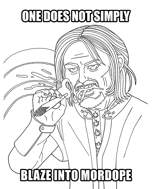 Wood Rocket The Lord of the Smoke Rings Coloring Book for sale