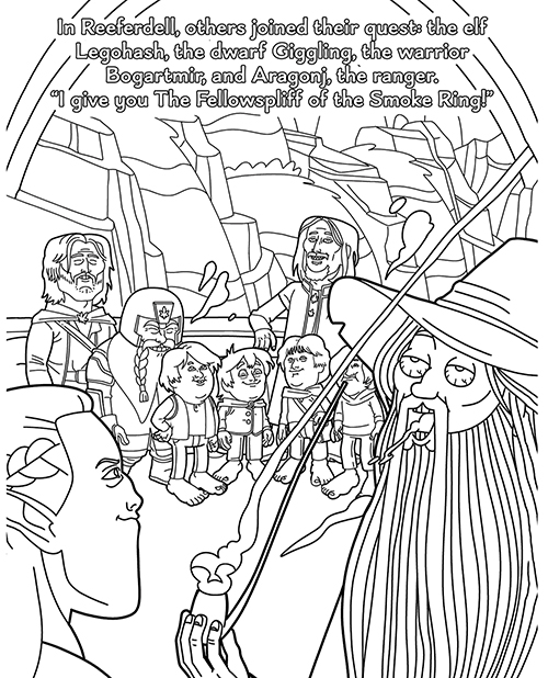 Buy Wood Rocket Wood Rocket The Lord of the Smoke Rings Coloring Book