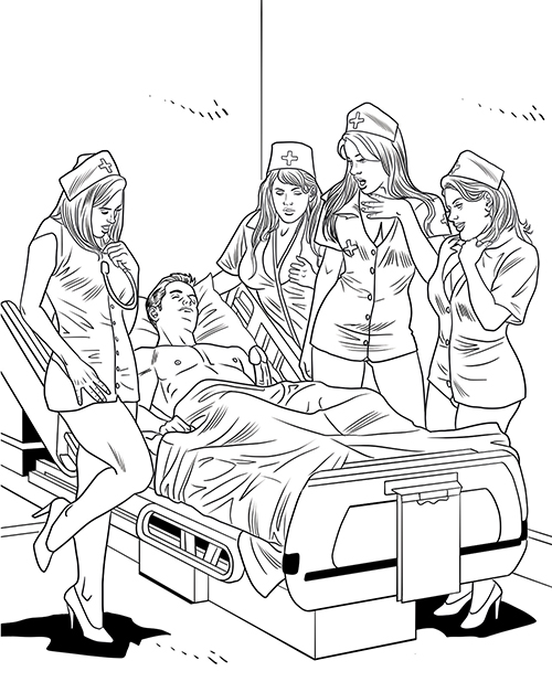 Buy Wood Rocket Wood Rocket XXX Nurses Coloring Book