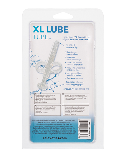 Order XL Lube Tube - Clear online